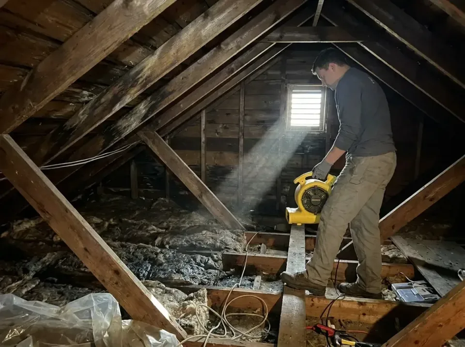attic-water-damage-drying-proc-007 — frequently asked questions, Emergency Water Extraction & 24/7 Flood Response in Eureka,…